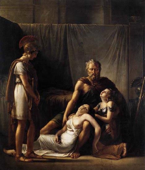 KINSOEN, Francois Joseph The Death of Belisarius- Wife Germany oil painting art
